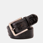 Randor Black Leather Belt - Vinci Leather
