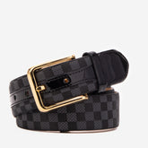The Monte Carlo Black Leather Belt - Vinci Leather