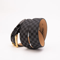 The Monte Carlo Black Leather Belt - Vinci Leather
