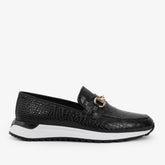 The Padova Black Leather Sneaker - Vinci Leather
