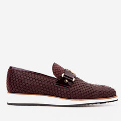 The Legacy Burgundy Leather Casual Loafer Shoe - Vinci Leather