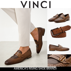 The Vatra Tan Woven Double Monk Strap Shoe - Vinci Leather