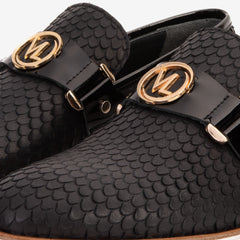The Legacy Black Leather Casual Loafer Shoe - Vinci Leather
