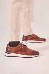 The Torino Tan Leather Sneaker - Vinci Leather