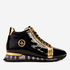 The Prestige Black Gold Limited Edition High-Top Sneaker - Vinci Leather
