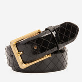 The Prestige Black Leather Belt - Vinci Leather