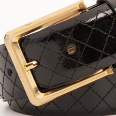 The Prestige Black Leather Belt - Vinci Leather