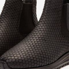 The Panther Black Leather Chelsea Boot - Vinci Leather