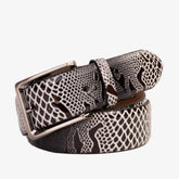 The Milano Black\/White Leather Belt Limited Edition - Vinci Leather