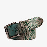 The Milano Green Leather Belt Limited Edition - Vinci Leather