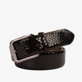 The King Black Leather Belt - Vinci Leather