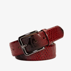 The Milano Red Leather Belt Limited Edition - Vinci Leather