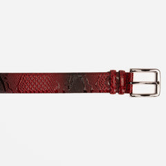 The Milano Red Leather Belt Limited Edition - Vinci Leather