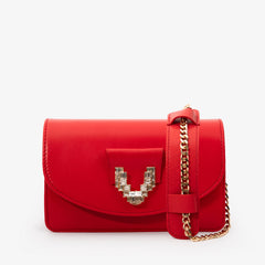 The Love Red Leather Handbag - Vinci Leather
