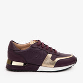 The Masal Purple Leather Sneaker - Vinci Leather