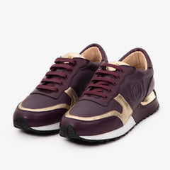 The Masal Purple Leather Sneaker - Vinci Leather