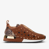 The Infanta Tan Spike Leather Sneaker Limited Edition - Vinci Leather