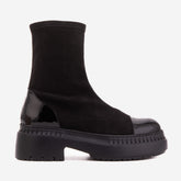The Sorella Black Tip Suede Leather Women’s Boot - Vinci Leather