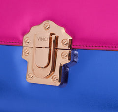 The Duffryn Fuschia Leather Handbag - Vinci Leather