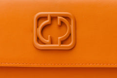 The Maneadero Orange Leather Handbag - Vinci Leather