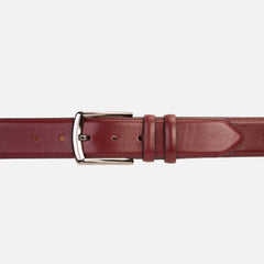 The Royal Hand Craft Burgundy Leather Belt - Vinci Leather