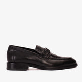 Amsterdam Black Bit Loafer Shoe - Vinci Leather