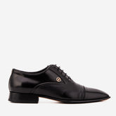 The Rockwell Handmade Black Leather Cap Toe Oxford Shoe - Vinci Leather
