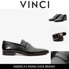 The Warsaw Shoe Black Leather Bit Loafer - Vinci Leather