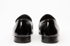The Warsaw Shoe Black Leather Bit Loafer - Vinci Leather