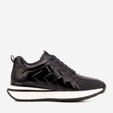 The Veneto Black Leather Sneaker - Vinci Leather