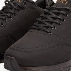 The Lexington Black Sneaker - Vinci Leather