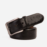 The Johannesburg Black Leather Belt - Vinci Leather