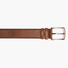 The Bogota Brown Calfskin Belt - Vinci Leather