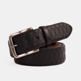The Adler Black Leather Belt - Vinci Leather