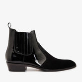 The Sorhag Black Suede Leather Dress Boot - Vinci Leather