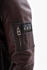 The Northway Brown Lambskin Leather Jacket - Vinci Leather