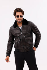 The Ardent Black Lambskin Leather Jacket - Vinci Leather