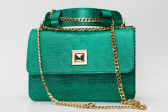 The Maple Green Leather Handbag - Vinci Leather