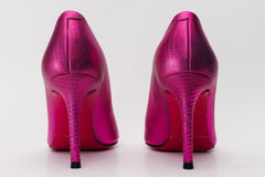 The Maple Fuchsia Leather Pump Fuchsia Sole Shoe - Vinci Leather