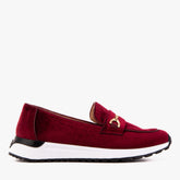 The Milan Burgundy Leather Sneaker - Vinci Leather