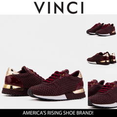 The Scarlet Burgundy Leather Sneaker - Vinci Leather