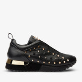 The Infanta Black Spike Leather Sneaker Limited Edition - Vinci Leather