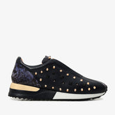 The Infanta Navy Spike Leather Sneaker Limited Edition - Vinci Leather