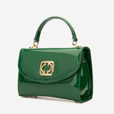 The Rosalinda Green Leather Handbag - Vinci Leather