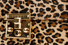 The Olbia Leopard Leather Handbag - Vinci Leather