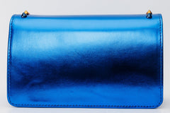 The Caris Sax Blue Leather Handbag - Vinci Leather