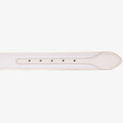 The Lexington White Leather Belt - Vinci Leather