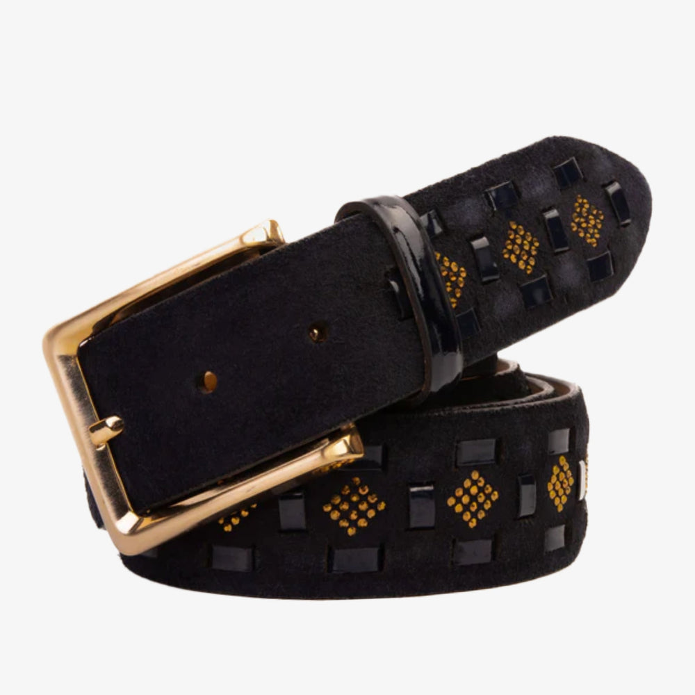 The Vicino Navy Leather Belt - Vinci Leather