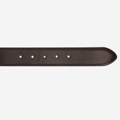 The Torino Black Calfskin Belt - Vinci Leather