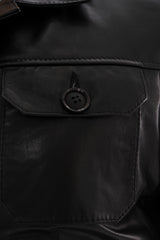 The Azzuro Black Leather Jacket - Vinci Leather